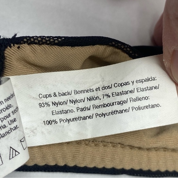 Sweet Nothings By Maidenform Striped Tan Black Bra 38DD Underwire Lined Sexy - Picture 6 of 7